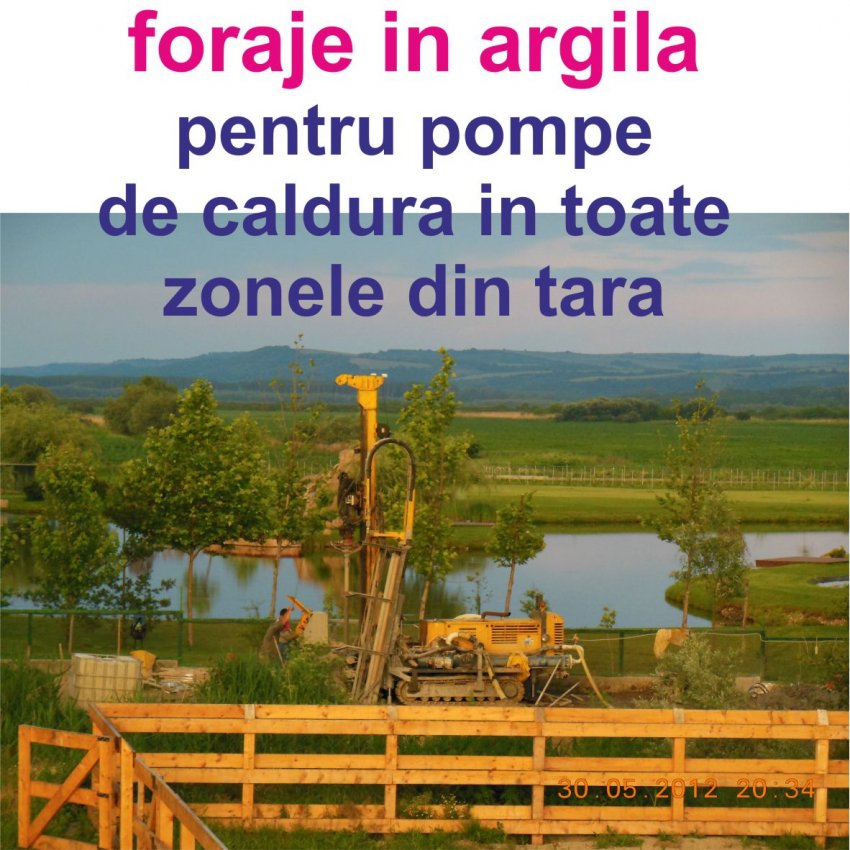 FORAJE IN ARGILA PENTRU POMPE DE CALDURA